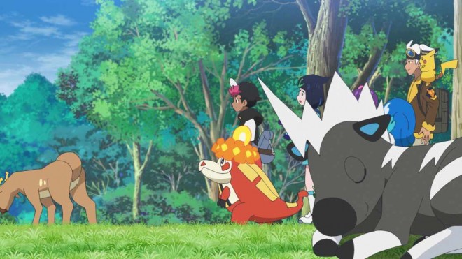 Scene from the anime Pokémon Horizons episode 85